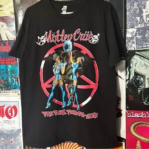 Mötley Crüe The Final Tour 1981-2015 Graphic T shirt Size Large